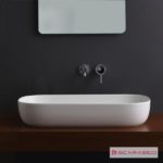 Νιπτήρας GLAM 76x39 SCARABEO PEARL (Άσπρο Ματ) - Image 2