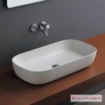 Νιπτήρας GLAM 76x39 SCARABEO PEARL (Άσπρο Ματ)