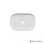 Νιπτήρας GLAM 56x39 SCARABEO WHITE - Image 2