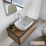 Νιπτήρας GLAM 56x39 SCARABEO WHITE - Image 4