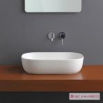 Νιπτήρας GLAM 56x39 SCARABEO PEARL (Άσπρο Ματ)