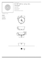 Νιπτήρας GLAM Φ39 SCARABEO PEARL (Άσπρο Ματ) - Image 2