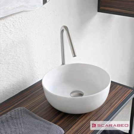 Νιπτήρας GLAM Φ39 SCARABEO PEARL (Άσπρο Ματ)