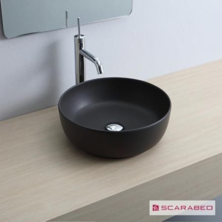 Νιπτήρας GLAM Φ39 SCARABEO ARDESIA (Μαύρο Ματ)