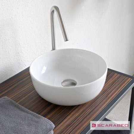 Νιπτήρας GLAM Φ33 SCARABEO WHITE