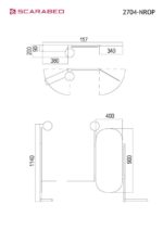 ΕΤΑΖ+Λάμπα SCARABEO Μαύρο Ματ