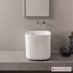 Νιπτήρας MOON 42x42 Y.40 SCARABEO WHITE