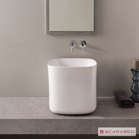 Νιπτήρας MOON 42x42 Y.40 SCARABEO WHITE