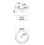 Νιπτήρας BUCKET Φ30 SCARABEO WHITE - Image 2