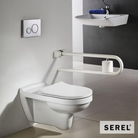 Κομπλέ Κρεμαστή Λεκάνη ΑΜΕΑ+ΚΑΛ.9001SC SLIM SOFT-CLOSE WHITE