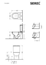 Κομλπέ Λεκάνη-Μπιντέ VELA ΧΠ Π Μ+ΚΑΖ+ΜΗΧ+ΚΑΛ.9001SC SLIM SOFT-CLOSE WHITE - Image 3
