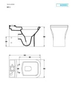 Κομπλέ Λεκάνη NT12 BTW ΧΠ Π Μ+ΚΑΖ+ΜΗΧ+ΚΑΛ.ZT00C SOFT-CLOSE WHITE - Image 2