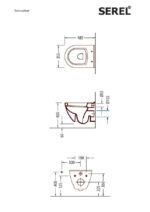 Κομλπέ Κρεμαστή Λεκάνη-Μπιντέ SM12+ΚΑΛ.9001SC SLIM SOFT-CLOSE SEREL WHITE - Image 3