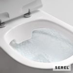 Κομπλέ Κρεμαστή Λεκάνη SM26 RIMLESS+ΚΑΛ.9001SC SLIM SOFT-CLOSE SEREL WHITE - Image 2