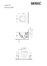 Κομπλέ Κρεμαστή Λεκάνη SM26 RIMLESS+ΚΑΛ.9001SC SLIM SOFT-CLOSE SEREL WHITE - Image 3