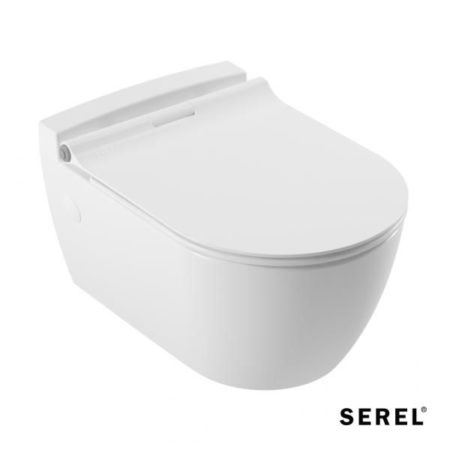 Κομπλέ Κρεμαστή Λεκάνη SP10+ΚΑΛ.9001SC SLIM SOFT-CLOSE SEREL WHITE