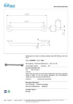 Λαβή Τοίχου 54 CM ΑΜΕΑ Inox MAT (Νέος Κωδικός G56JAS03) - Image 3