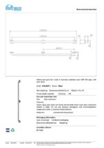 Λαβή Τοίχου Κάθετη 140 CM ΑΜΕΑ Inox MAT (Νέος Κωδικός G56JAS11) - Image 4
