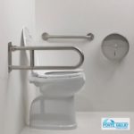 Μπάρα Τοίχου Ανακλινόμενη 80 CM ΑΜΕΑ Inox MAT (Νέος Κωδικός G56JCS14) - Image 2