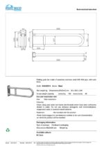 Μπάρα Τοίχου Ανακλινόμενη 80 CM ΑΜΕΑ Inox MAT (Νέος Κωδικός G56JCS14) - Image 4
