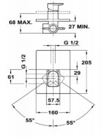 Εντοιχιζόμενος μίκτης 1 εξόδου Χρωμέ - Image 3