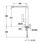 Μπαταρία Κουζίνας FO 915 Χρωμέ - Image 2