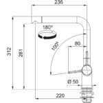 Μπαταρία κουζίνας FRANKE NEW ACTIVE L Χρωμέ 3156858010 - Image 2