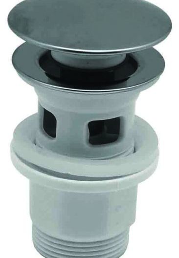 Βαλβίδα AMERICA με κλίκ πλαστική 10cm με υπερχείλιση