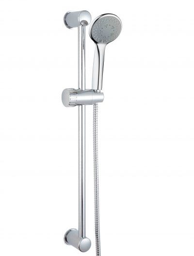 DONA - Βέργα ντούζ 60 cm *DIA 19MM με σαπουνοθήκη/ποτηροθήκη