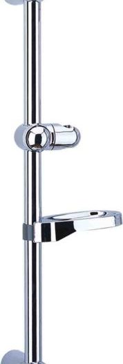 TRIO NOVA - Βέργα ντούζ 60cm *DIA 25MM με σαπουνοθήκη/ποτηροθήκη