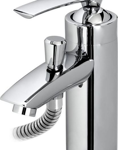 SOLUTION - Μπαταρία νιπτήρα με τηλέφωνο & σπιράλ