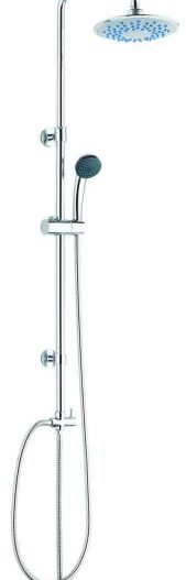 SALTO - Βέργα ντούζ επεκτεινόμενη 85-120 με Κεφαλή /Τηλέφωνο /σπιράλ