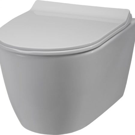 OMIKRON - NOVA Λεκάνη κρεμαστή με κάλυμμα S/C