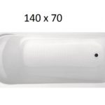 COMMON 140χ70 - Λουτήρας ακριλικός με βάση