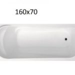 COMMON 160χ70 - Λουτήρας ακριλικός με βάση