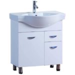 LONG LIFE -Νιπτήρας πορσελάνης 70*46*82 λευκός