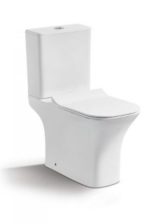 SAVINA - Λεκάνη Rimless ΧΠ/ΠΣ με κάλυμμα