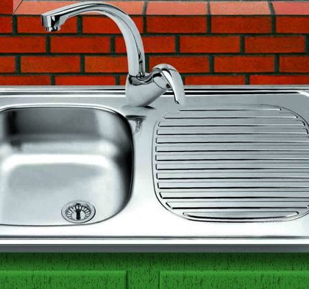 RENT ROOM 80X50 - Νεροχύτης Inox