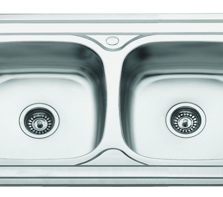 EDEN - Νεροχύτης ΙΙ Inox Νεροχύτης 100*50*165 2 γούρνες μεγάλες