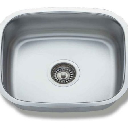 MINA Finox 304 - Νεροχύτης 1 γούρνα 445*395*18*0 6mm