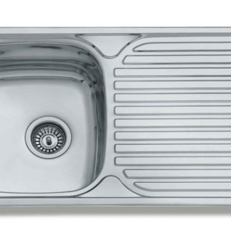 LIRA Finox 304 - Νεροχύτης με 1 γούρνα + πόδια 86*50*16*0 7mm