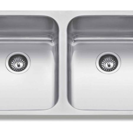 με LINA Finox 304 bt - Νεροχύτης 2 γούρνες 750*440*18