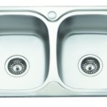 MICRO-DUE II Νεροχύτης 77χ42cm ST/ST γυαλί στερός