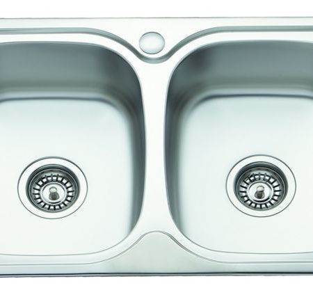 MICRO-DUE II Νεροχύτης 77χ42cm ST/ST γυαλί στερός