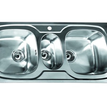 FOX Νεροχύτης ST/ST 100X48X18 2 1/2 γούρνες