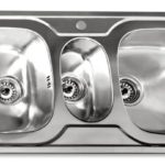 FOX - Νεροχύτης ST/ST 100x48x18 - 2 1/2 γούρνες