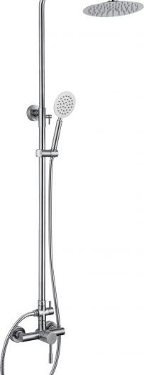 Σατινέ A - Μπαταρία λουτρού με στήλη πλήρης SS304 Σατινέ