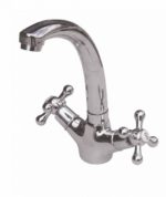 LEDA - Μπαταρία νιπτήρα βαρέως τύπου σκέτη