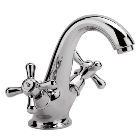 LEDA - Μπαταρία νιπτήρα Χρωμέ με κλίκ βαλβίδα