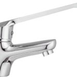 DELTA - Μπαταρία νιπτήρα μακρύ πόμολο με κλίκ